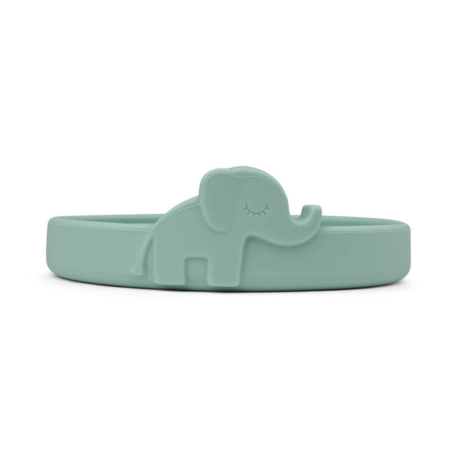 DoneByDeer Plato Silicona Peek-a-Boo Azul
