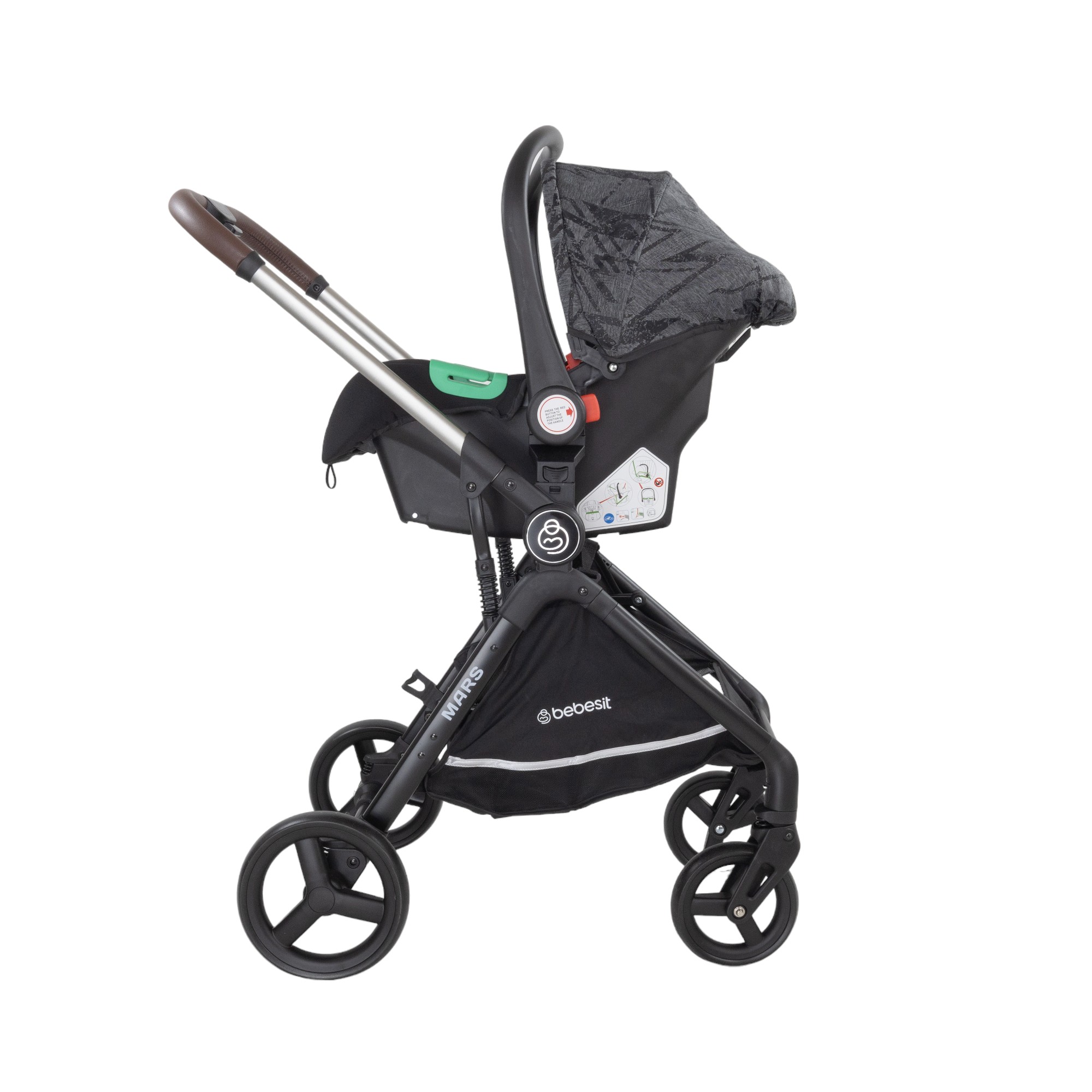 Bebesit Travel System Mars LX Baby Silla I-size + Base Isofix