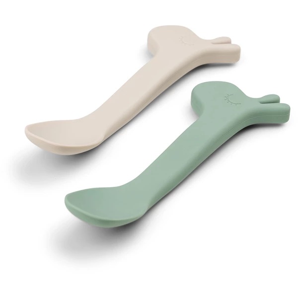 DoneByDeer Cucharas Silicona 2pzas Lalee Verde