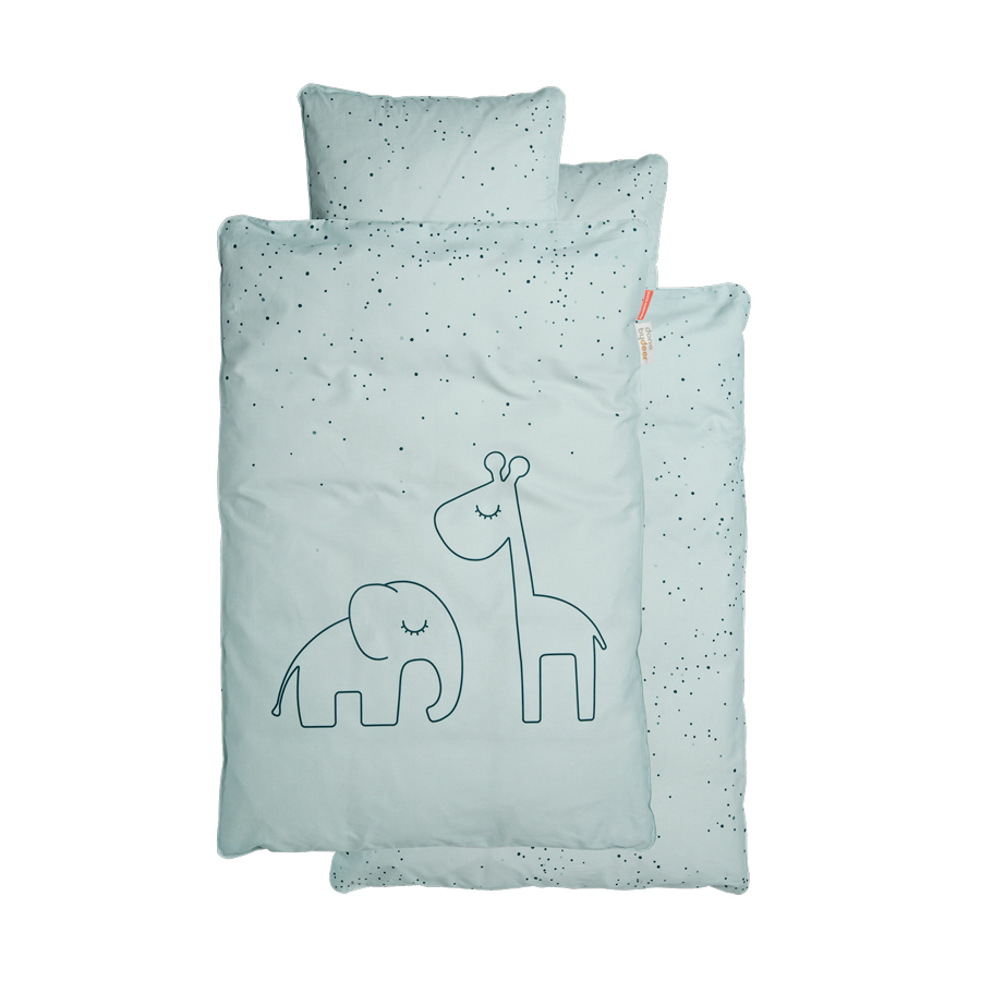 DoneByDeer Acolchado + Almohada Azul 0.7x1 m