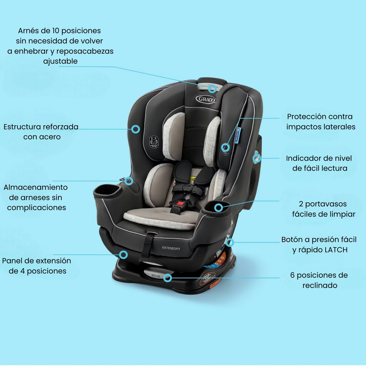 Graco Silla de Auto Extend2fit Redmond