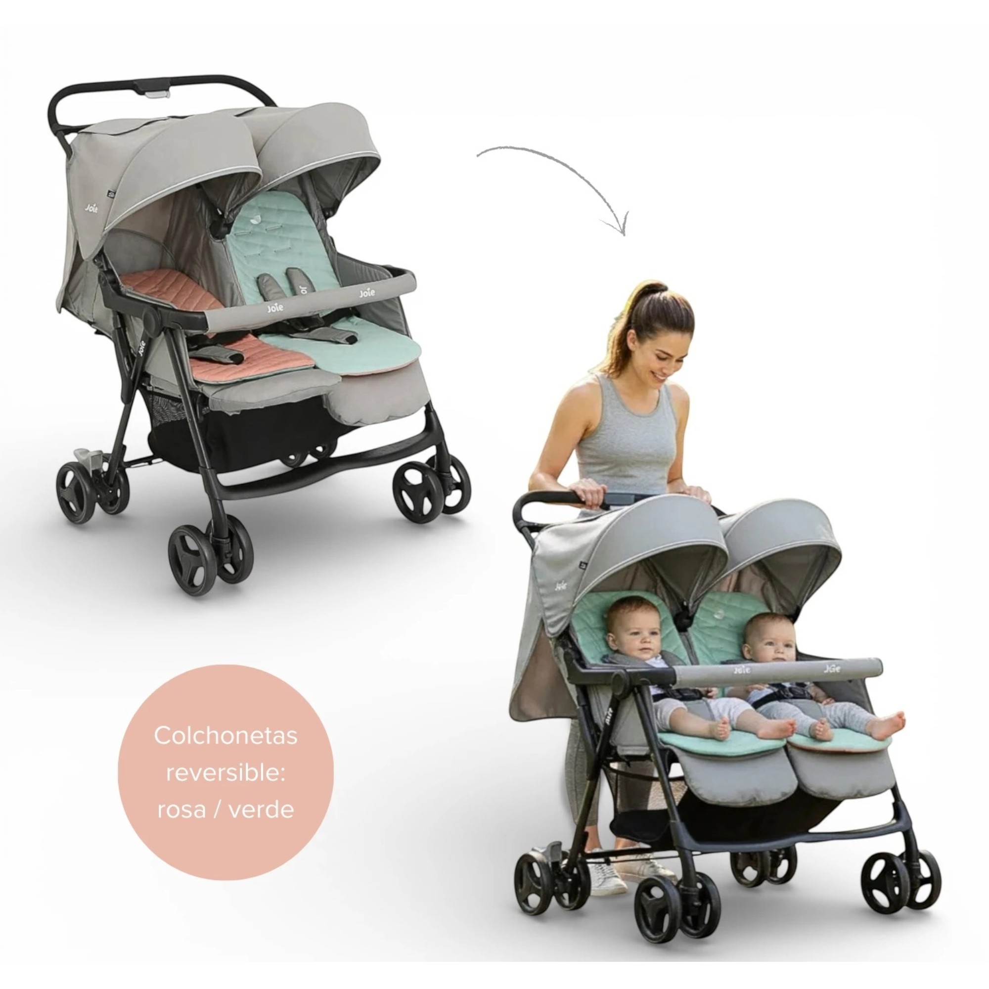 Joie Aire Twin Doble Para Mellizos o Hermanos
