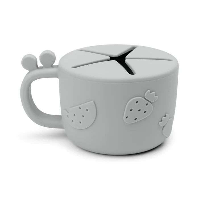 DoneByDeer Peekaboo snack Taza Raffi Grey
