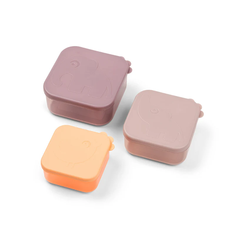 DoneByDeer Contenedores 3 pk Nubes Rosa