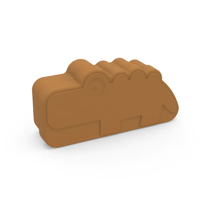 DoneByDeer Kiddish Lunch Box Croco Mustard