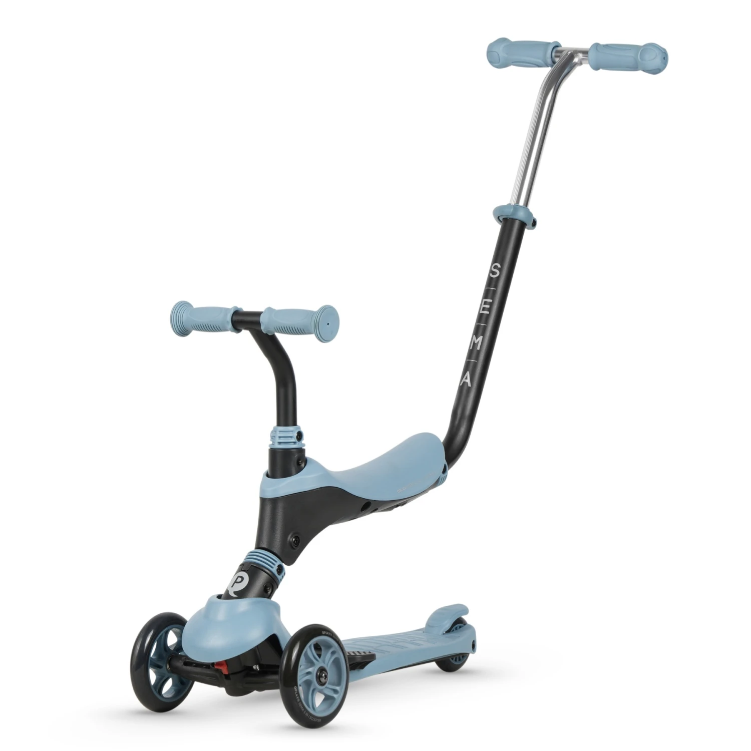 Qplay Sema Monopatin 2 en 1 Deluxe Azul