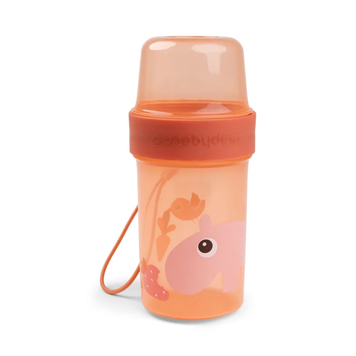 DoneByDeer Botella con Compartimientos L Ozzo Papaya