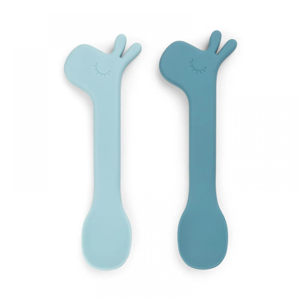 DoneByDeer Cucharas Silicona 2pzas Lalee Azul