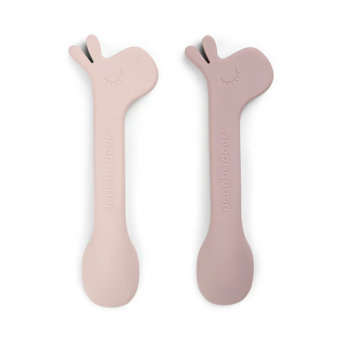 DoneByDeer Cucharas Silicona 2pzas Lalee Rosa