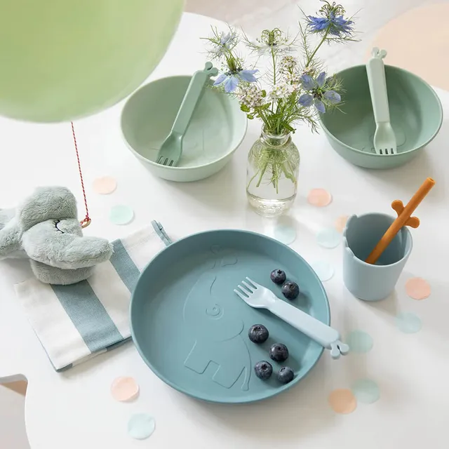 DoneByDeer Kiddish Plato 2-pack Elphee Blue