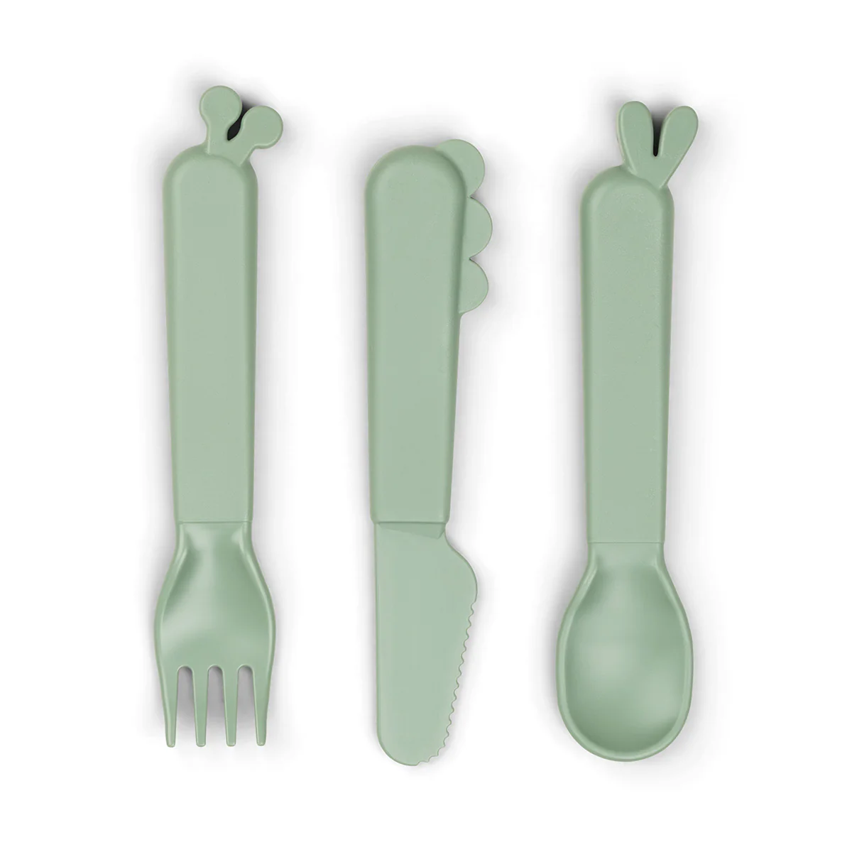 DoneByDeer Kiddish Set de Cubiertos Deer friends Green