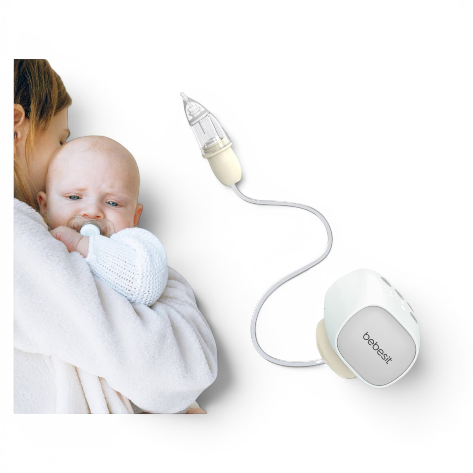 Bebesit Set Extractor Eléctrico Inalámbrico y Aspirador Nasal