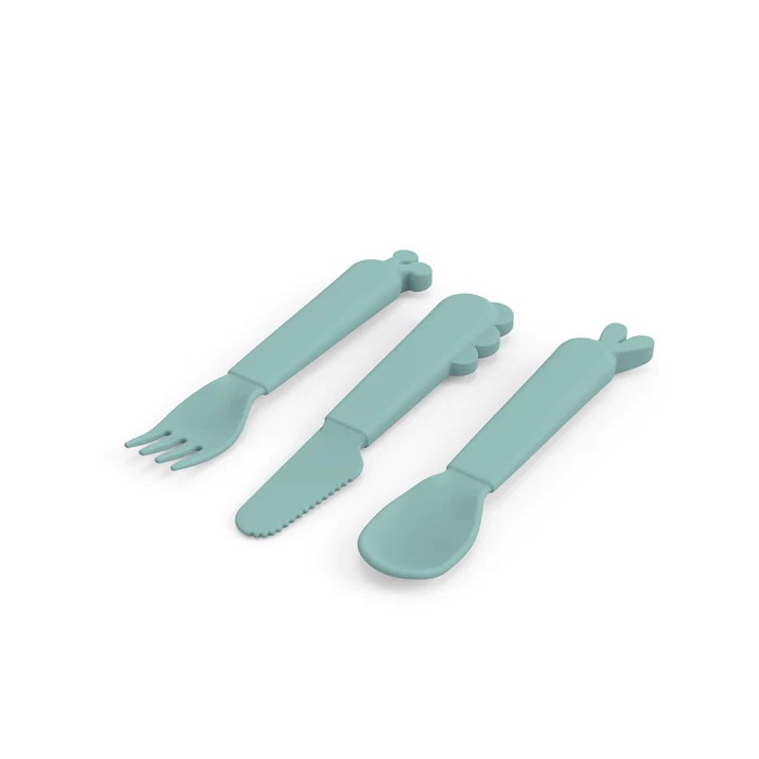 DoneByDeer Kiddish Set de Cubiertos Deer friends Blue