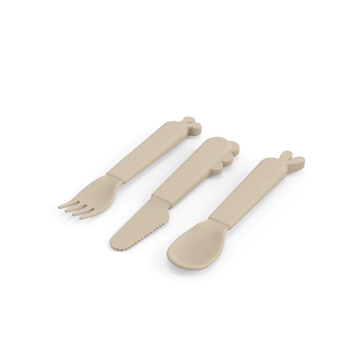 DoneByDeer Kiddish Set de Cubiertos Deer friends Sand