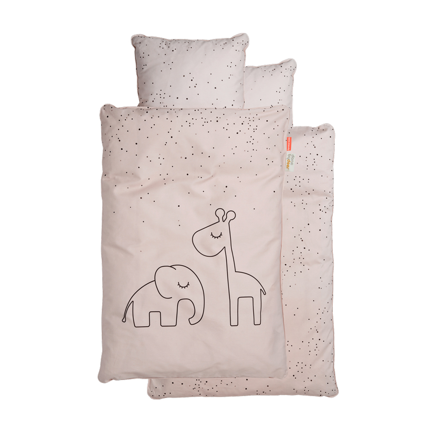 DoneByDeer Acolchado + Almohada Rosa 0.7x1 m