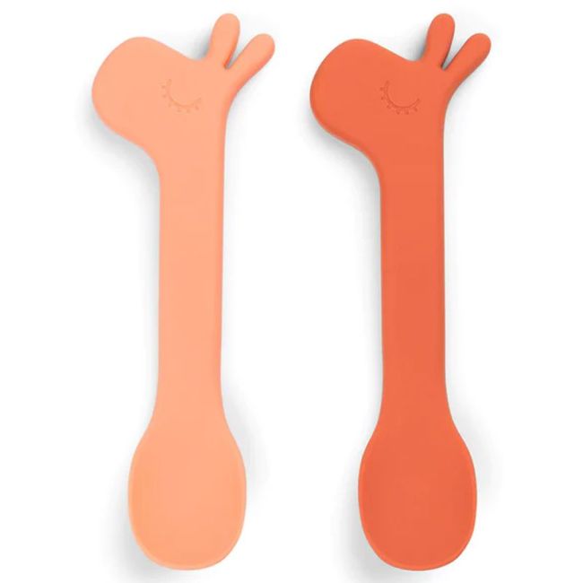 DoneByDeer Cucharas Silicona 2pzas Lalee Papaya