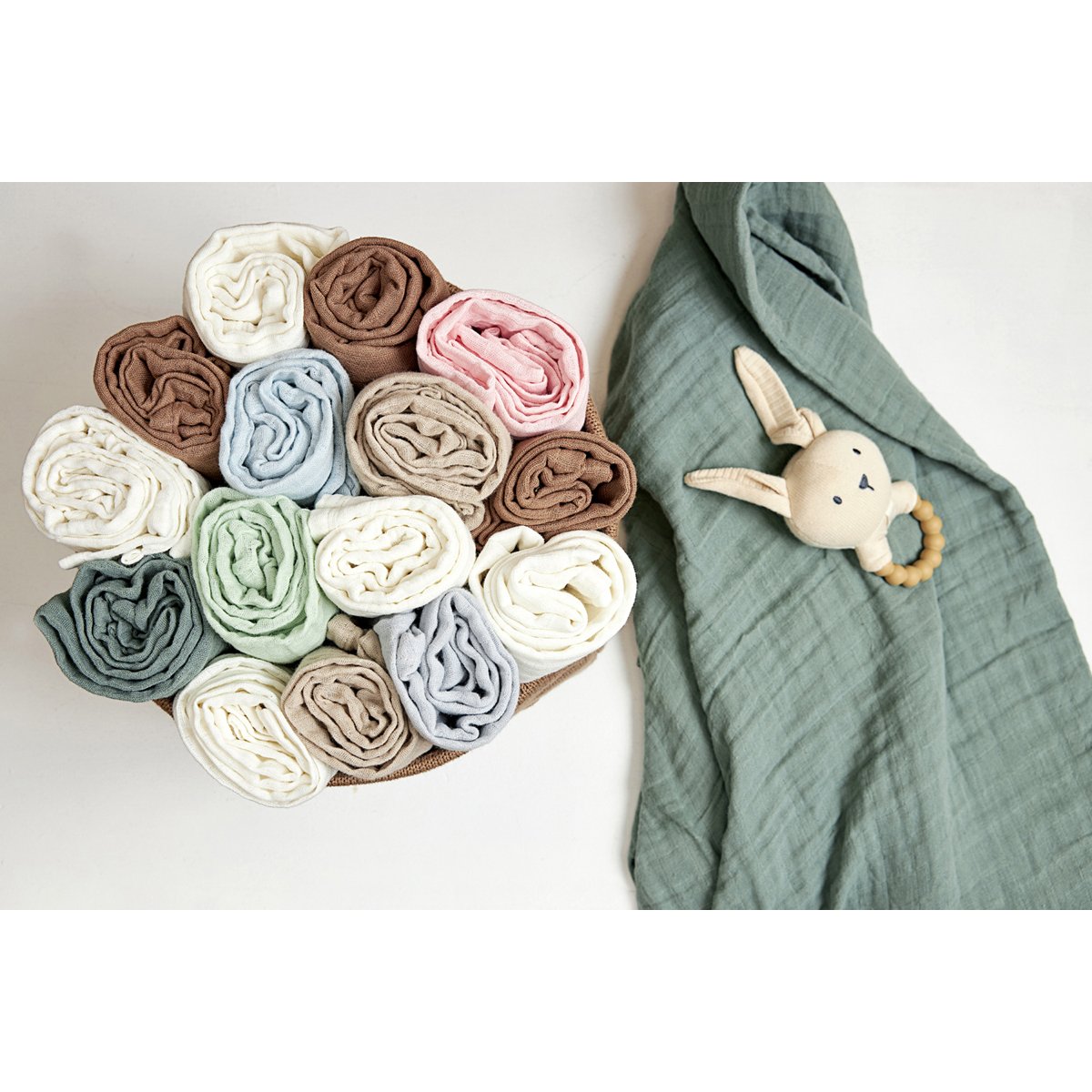 Meycobaby Muselina Lavada 120X120 Pack X2