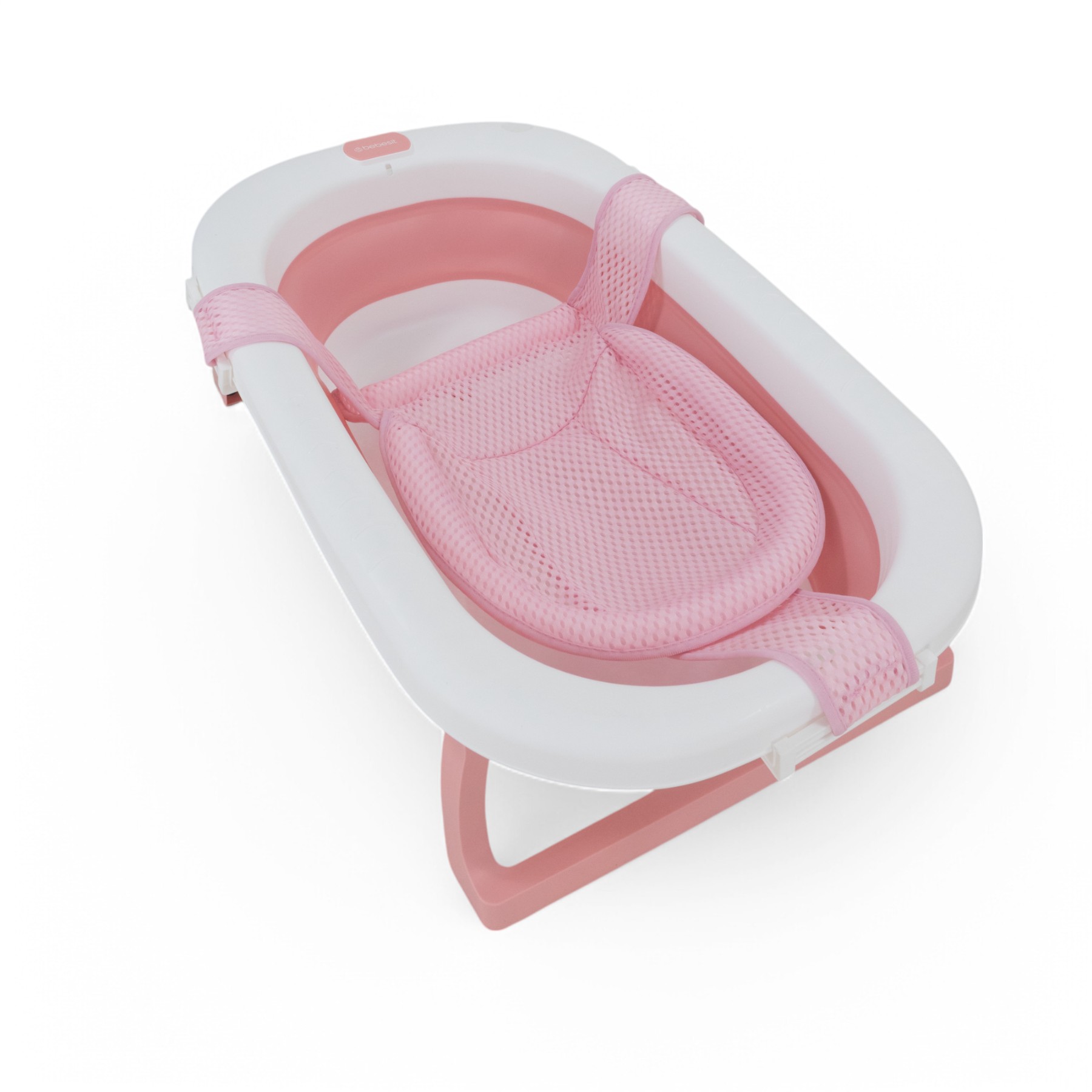 Bebesit Bañera Plegable con almohadon y reductor GRIS