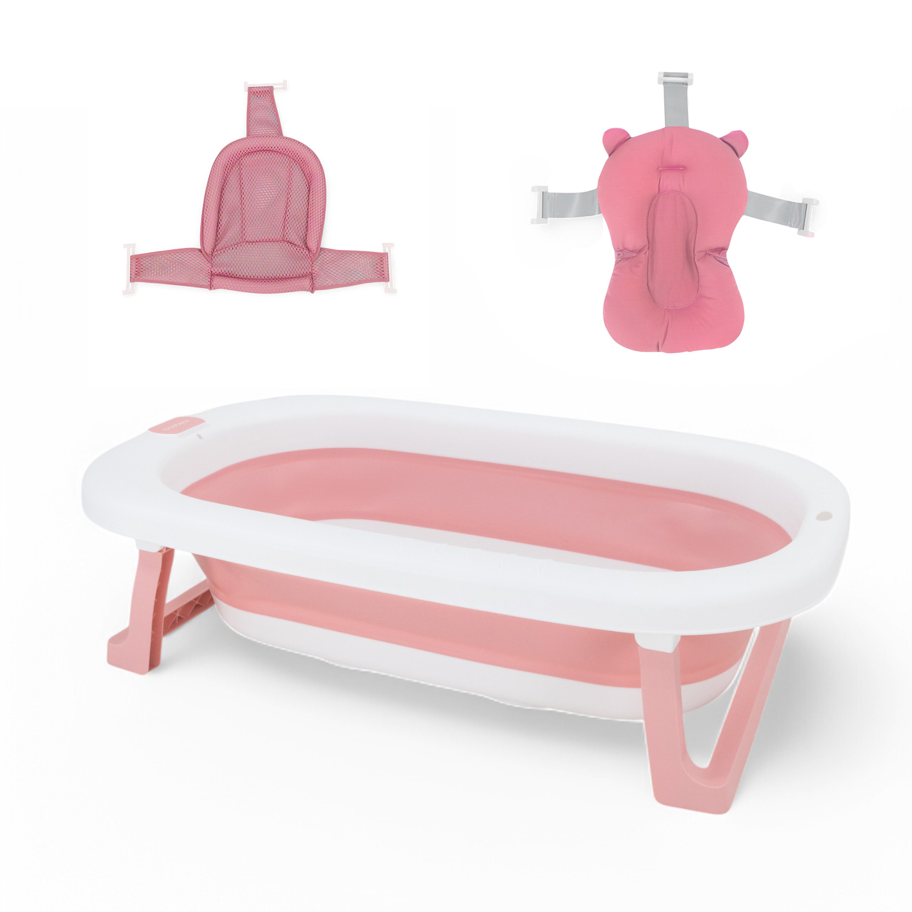 Bebesit Bañera Plegable con almohadon y reductor GRIS